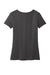 Port & Company LPC099V Womens Beach Wash Garment Dyed Short Sleeve V-Neck T-Shirt Coal Grey Flat Back