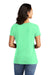 Port & Company LPC099V Womens Beach Wash Garment Dyed Short Sleeve V-Neck T-Shirt Jadeite Green Back