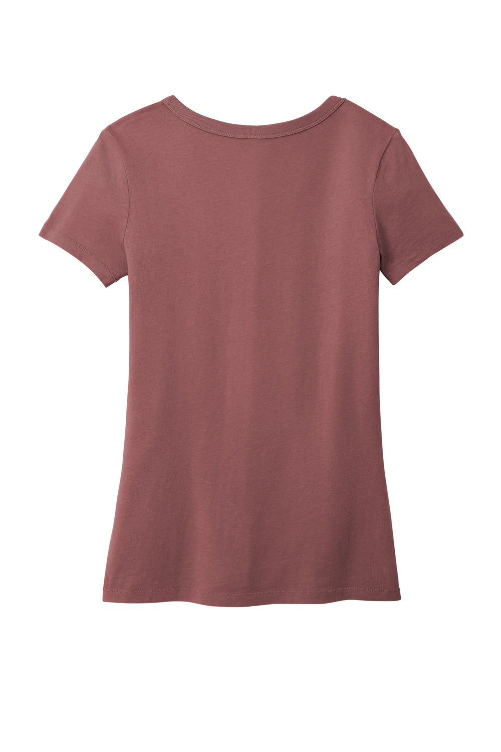 Port & Company LPC099V Womens Beach Wash Garment Dyed Short Sleeve V-Neck T-Shirt Nostalgia Rose Flat Back