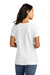 Port & Company LPC099V Womens Beach Wash Garment Dyed Short Sleeve V-Neck T-Shirt White Back