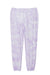 Port & Company Womens Beach Wash Tie Dye Sweatpants w/ Pockets Amethyst Purple Flat Back