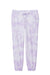 Port & Company Womens Beach Wash Tie Dye Sweatpants w/ Pockets Amethyst Purple Flat Front