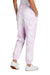 Port & Company Womens Beach Wash Tie Dye Sweatpants w/ Pockets Cerise Pink Back