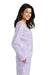 Port & Company Womens Beach Wash Tie Dye V Neck Sweatshirt Amethyst Purple Side