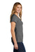 Port & Company Womens Short Sleeve V-Neck T-Shirt Heather Graphite Grey Side