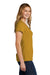 Port & Company Womens Short Sleeve V-Neck T-Shirt Heather Ochre Yellow Side