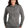 Port & Company Womens Core Fleece Hooded Sweatshirt Hoodie - Heather Graphite Grey