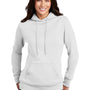 Port & Company Womens Core Fleece Hooded Sweatshirt Hoodie - White