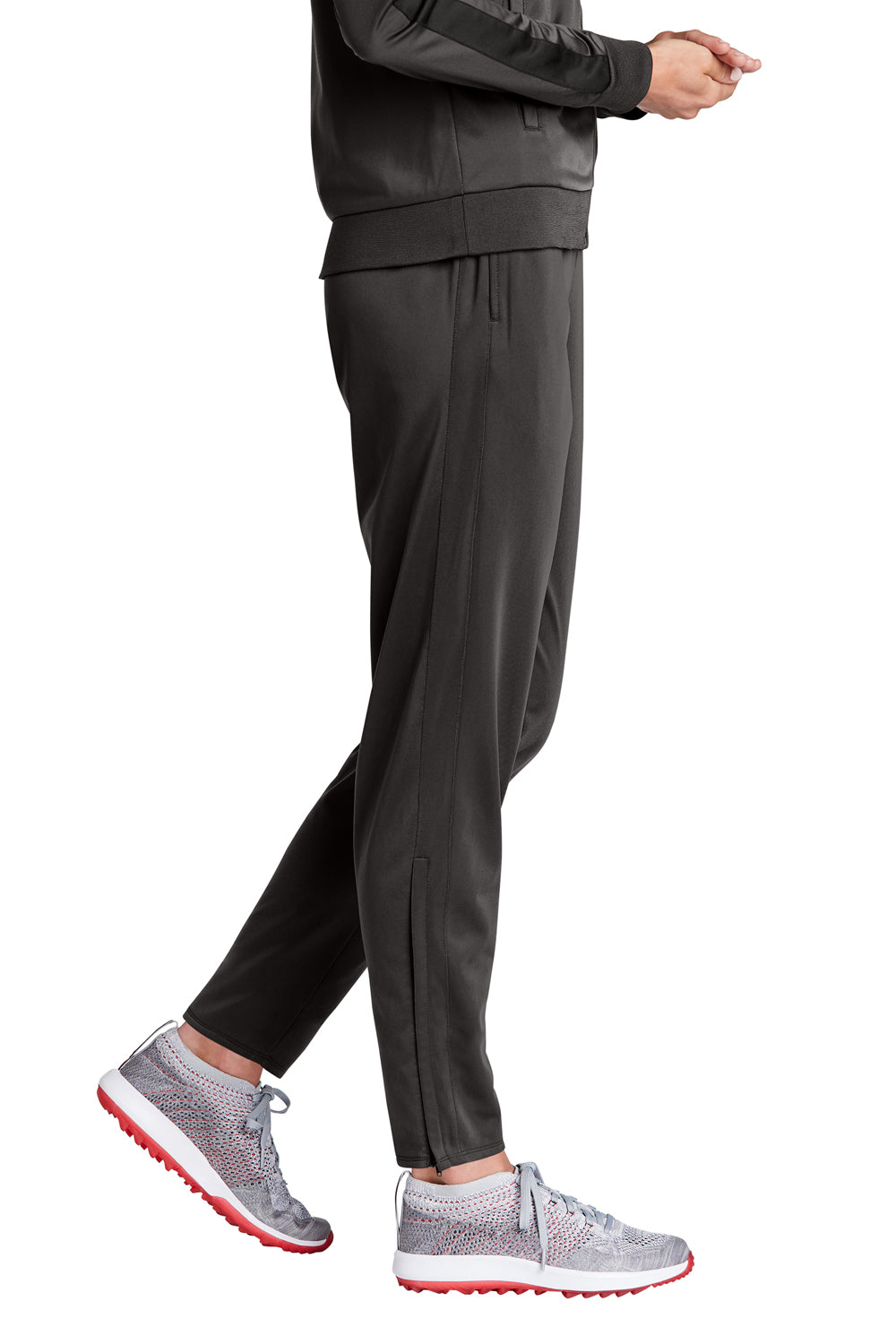Sport-Tek LPST95 Tricot Track Pants w/ Pockets Graphite Grey Side