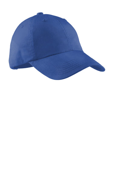 Port Authority LPWU Garment Washed Hat Faded Blue Front