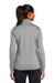 Sport-Tek LST241 Womens Sport-Wick Moisture Wicking Fleece Full Zip Sweatshirt Silver Grey Back