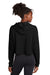 Sport-Tek Womens Moisture Wicking Fleece Crop Hooded Sweatshirt Hoodie Black Side