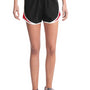 Sport-Tek Womens Cadence Moisture Wicking Shorts - Black/True Red/White