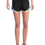Sport-Tek Womens Cadence Moisture Wicking Shorts - Black/True Royal Blue/White