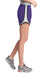 Sport-Tek LST304 Cadence Shorts Purple/White/Black Side