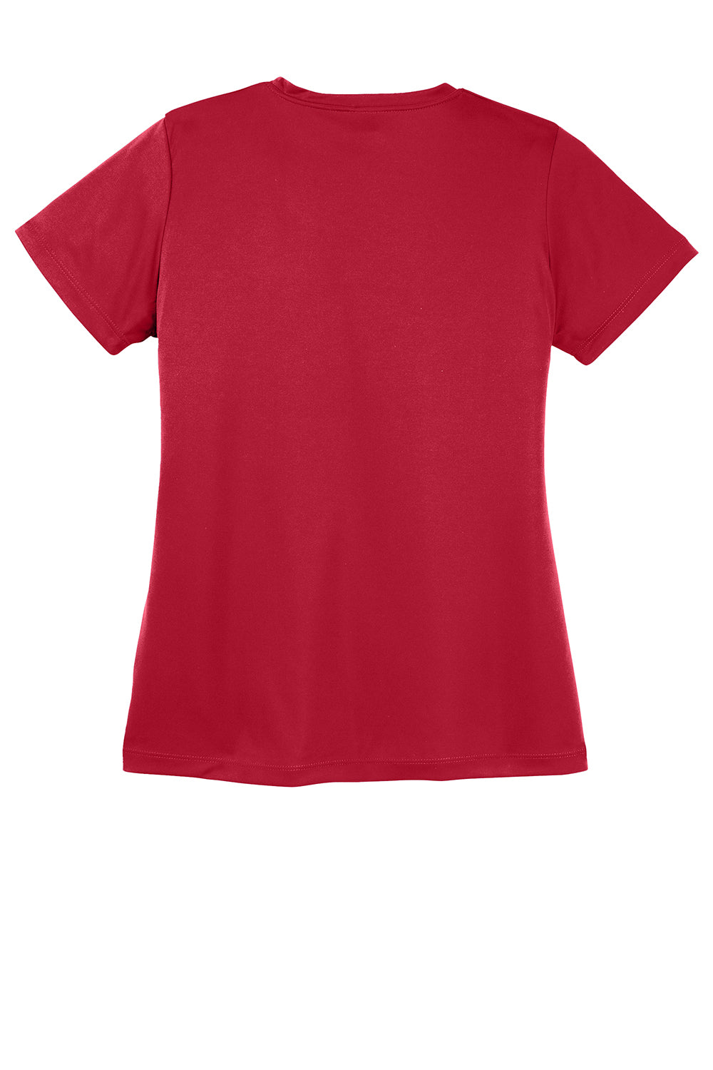Sport-Tek LST350 Womens Competitor Moisture Wicking Short Sleeve Crewneck T-Shirt Deep Red Flat Back