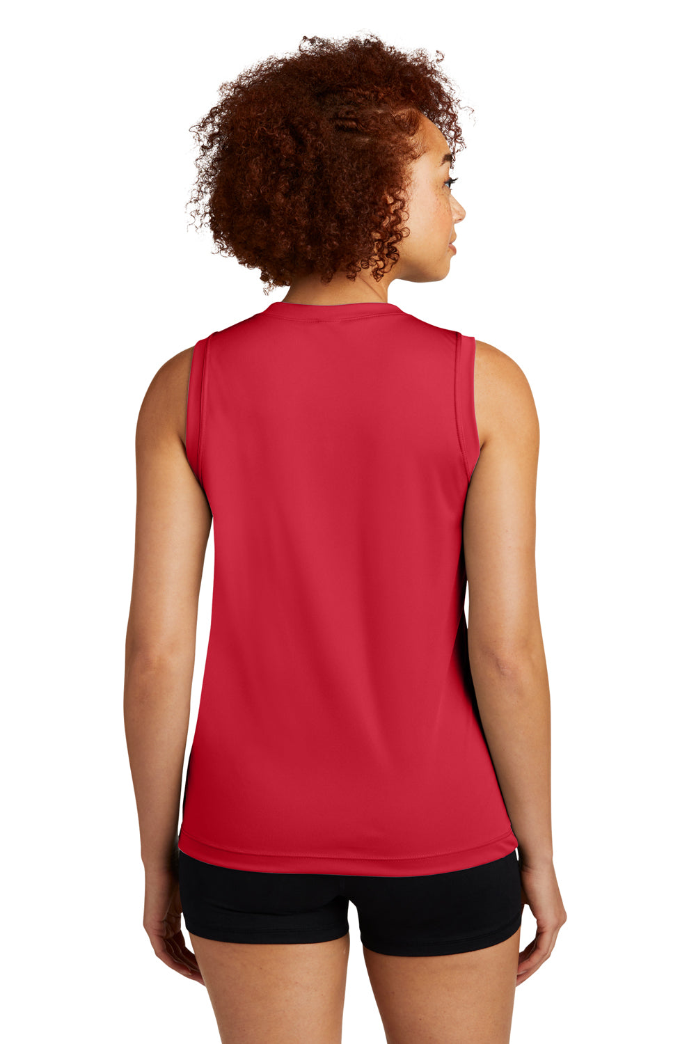 Sport-Tek LST352 Womens Competitor Moisture Wicking Tank Top Red Back