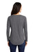 Sport-Tek Womens Moisture Wicking Long Sleeve Scoop Neck T-Shirt Heather Dark Grey Side