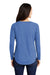 Sport-Tek Womens Moisture Wicking Long Sleeve Scoop Neck T-Shirt Heather True Royal Blue Side