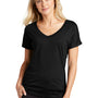 Sport-Tek Womens Moisture Wicking Short Sleeve V-Neck T-Shirt - Black