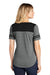Sport-Tek Womens Fan Moisture Wicking Short Sleeve Crewneck T-Shirt Black/Heather Dark Grey Side