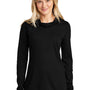 Sport-Tek Womens Moisture Wicking Cowl Neck Long Sleeve T-Shirt - Black