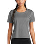 Sport-Tek Womens Draft Crop Short Sleeve Crewneck T-Shirt - Dark Grey