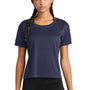 Sport-Tek Womens Draft Crop Short Sleeve Crewneck T-Shirt - True Navy Blue