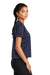 Sport-Tek Womens Draft Crop Short Sleeve Crewneck T-Shirt True Navy Blue Side