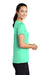 Sport-Tek Womens Short Sleeve Scoop Neck T-Shirt Bright Seafoam Green Side