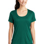 Sport-Tek Womens Moisture Wicking Short Sleeve Scoop Neck T-Shirt - Marine Green - Closeout