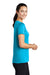 Sport-Tek Womens Short Sleeve Scoop Neck T-Shirt Sapphire Blue Side