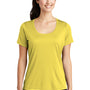 Sport-Tek Womens Moisture Wicking Short Sleeve Scoop Neck T-Shirt - Yellow