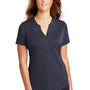 Sport-Tek Womens Endeavor Moisture Wicking Short Sleeve Polo Shirt - Heather Deep Navy Blue