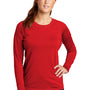 Sport-Tek Womens Rashguard Moisture Wicking Long Sleeve Crewneck T-Shirt - True Red