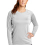 Sport-Tek Womens Rashguard Moisture Wicking Long Sleeve Crewneck T-Shirt - White