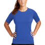 Sport-Tek Womens Rashguard Moisture Wicking Short Sleeve Crewneck T-Shirt - True Royal Blue