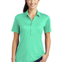 Sport-Tek Womens Moisture Wicking Short Sleeve Polo Shirt - Bright Seafoam Green