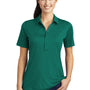 Sport-Tek Womens Moisture Wicking Short Sleeve Polo Shirt - Marine Green