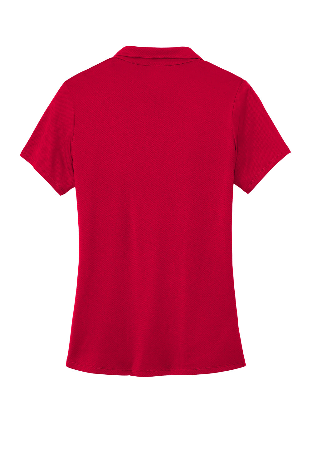 Sport-Tek Womens Sideline Short Sleeve Polo Shirt Deep Red Flat Back
