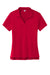 Sport-Tek Womens Sideline Short Sleeve Polo Shirt Deep Red Flat Front
