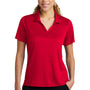 Sport-Tek Womens Sideline Moisture Wicking Short Sleeve Polo Shirt - Deep Red