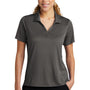 Sport-Tek Womens Sideline Moisture Wicking Short Sleeve Polo Shirt - Graphite Grey
