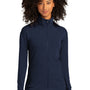 Sport-Tek Womens Flex Fleece Moisture Wicking Full Zip Sweatshirt - True Navy Blue