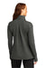 Sport-Tek Womens Flex Fleece 1/4 Zip Sweatshirt Heather Dark Grey Side