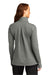 Sport-Tek Womens Flex Fleece 1/4 Zip Sweatshirt Heather Light Grey Side