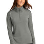 Sport-Tek Womens Flex Fleece Moisture Wicking 1/4 Zip Sweatshirt - Heather Light Grey