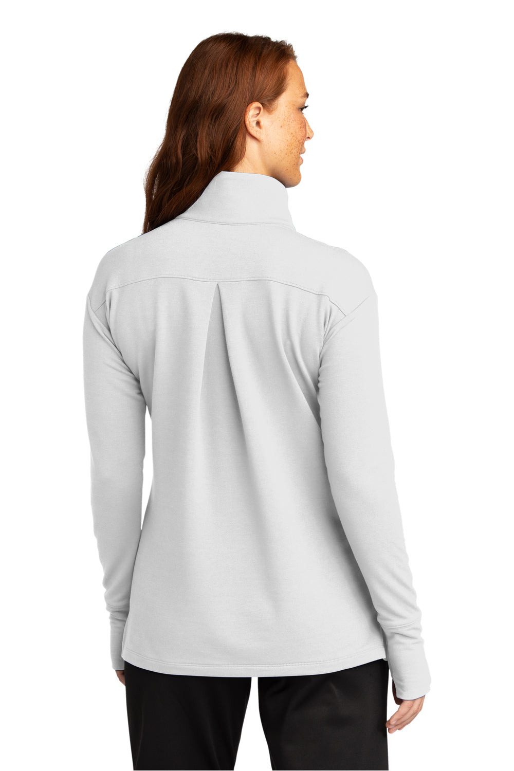 Sport-Tek Womens Flex Fleece 1/4 Zip Sweatshirt White Side