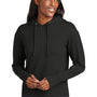 Sport-Tek Womens Sport-Wick Moisture Wicking Flex Fleece Hooded Sweatshirt Hoodie - Black