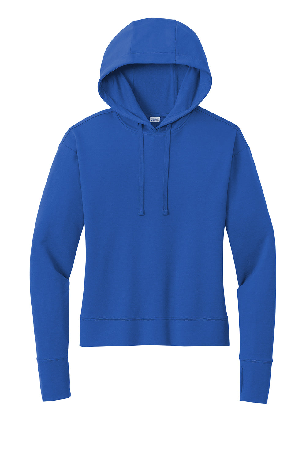 Sport-Tek LST562 Womens Sport-Wick Flex Fleece Hooded Sweatshirt Hoodie True Royal Blue Flat Front